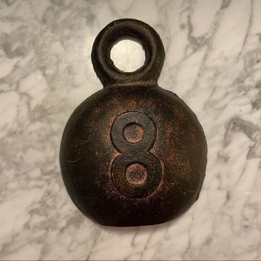 Cast Iron Old Time Weight Wall Hanging